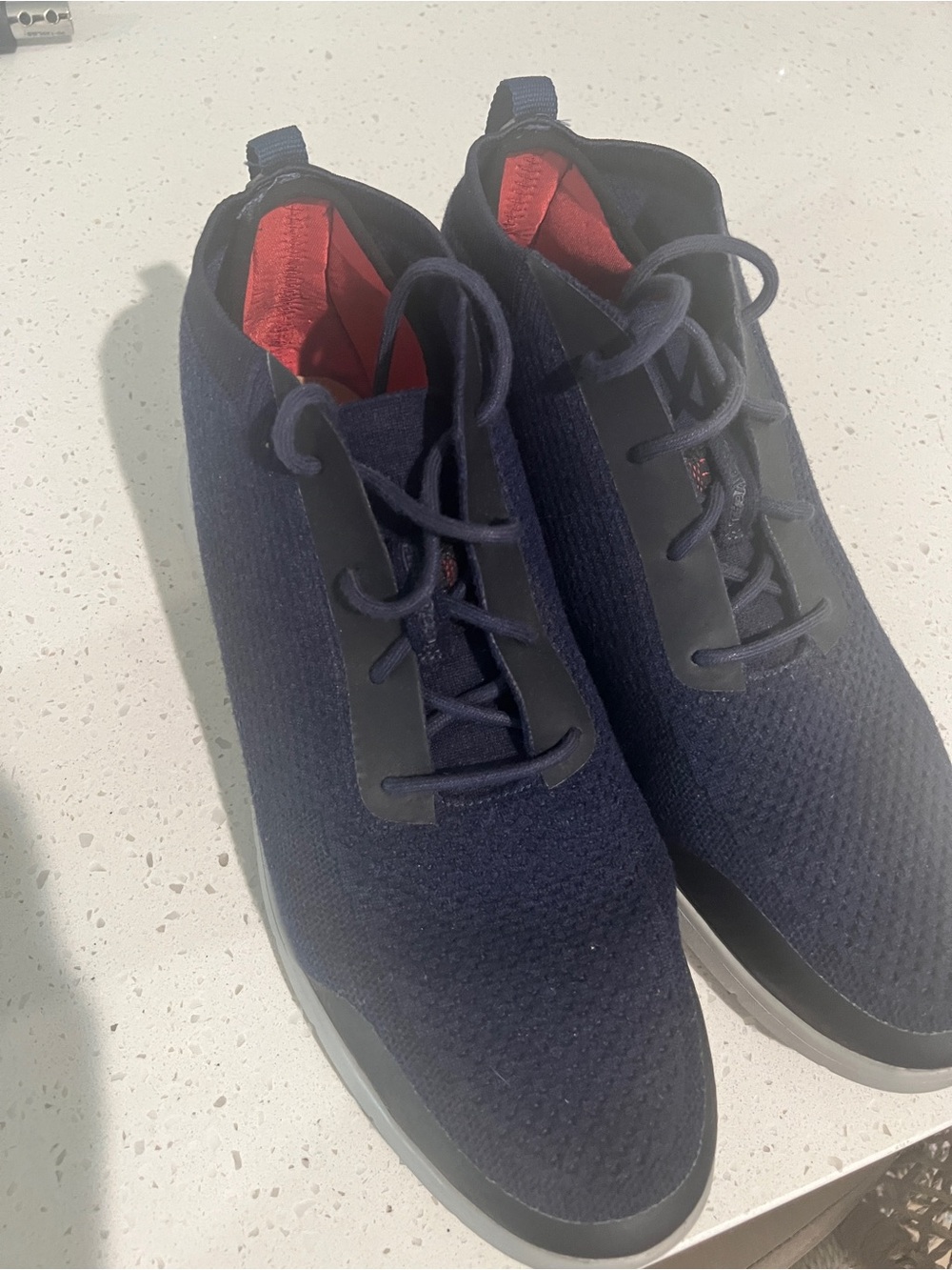 Men's Ugg Navy Knit Lace-Up Casual Chukkas - Picture 3 of 3